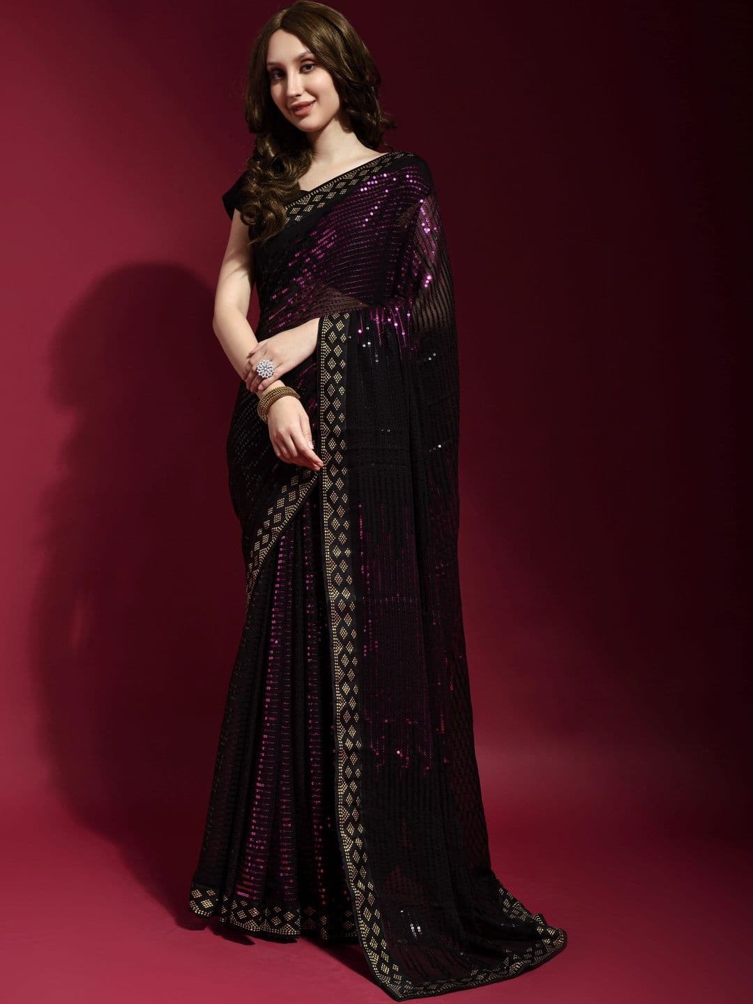 KALINI Pure Georgette Saree thumbnail 3