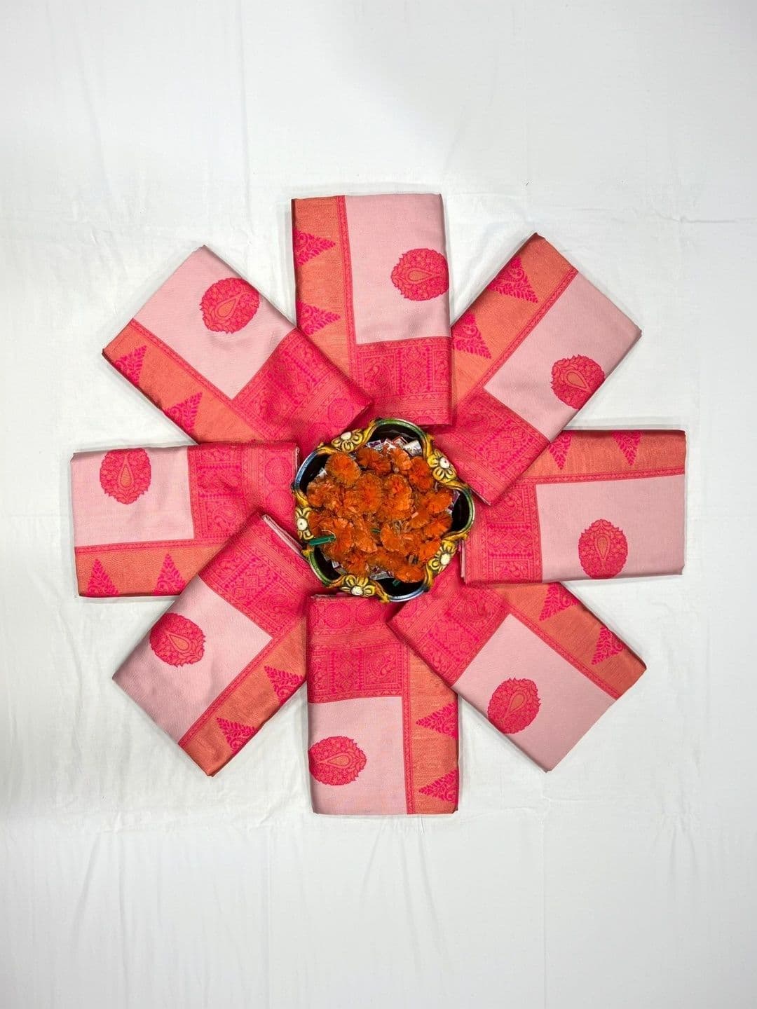 ZARA STAR Woven Design Zari Art Silk Banarasi Saree thumbnail 7