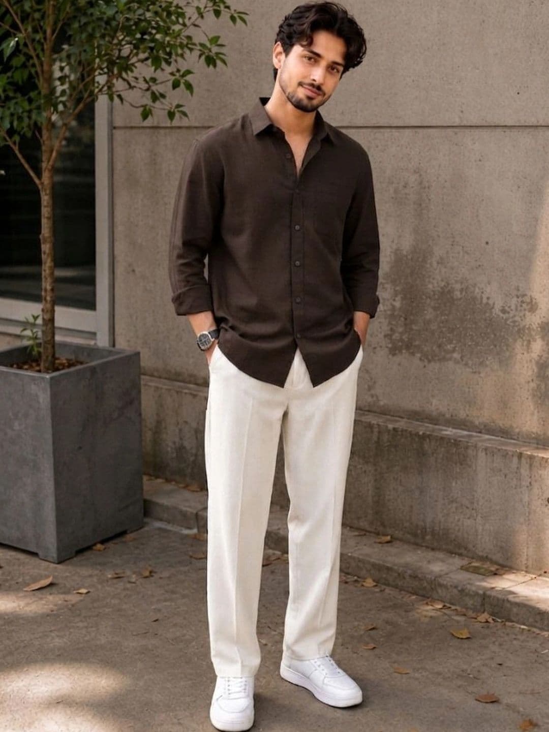 THE BIG ATTIRE Men Classic Casual Shirt - view 1