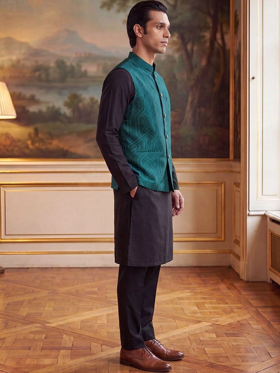 House of Pataudi Jacquard Woven Design Koti thumbnail 3