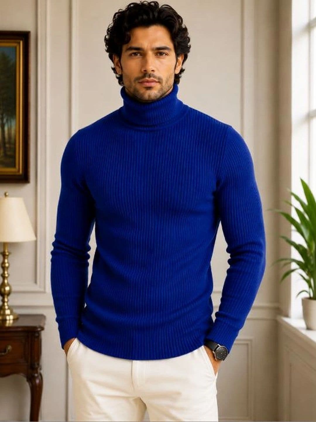 Badlook Men Ribbed Woollen Pullover - view 1