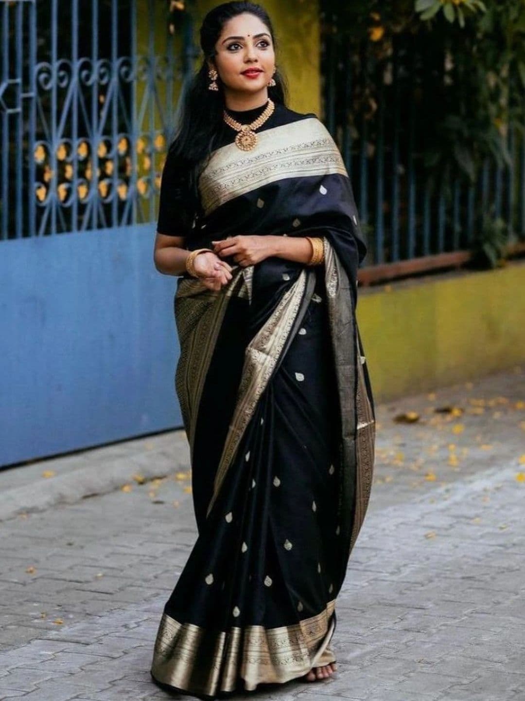 revika Woven Design Zari Art Silk Designer Kanjeevaram Saree - view 1
