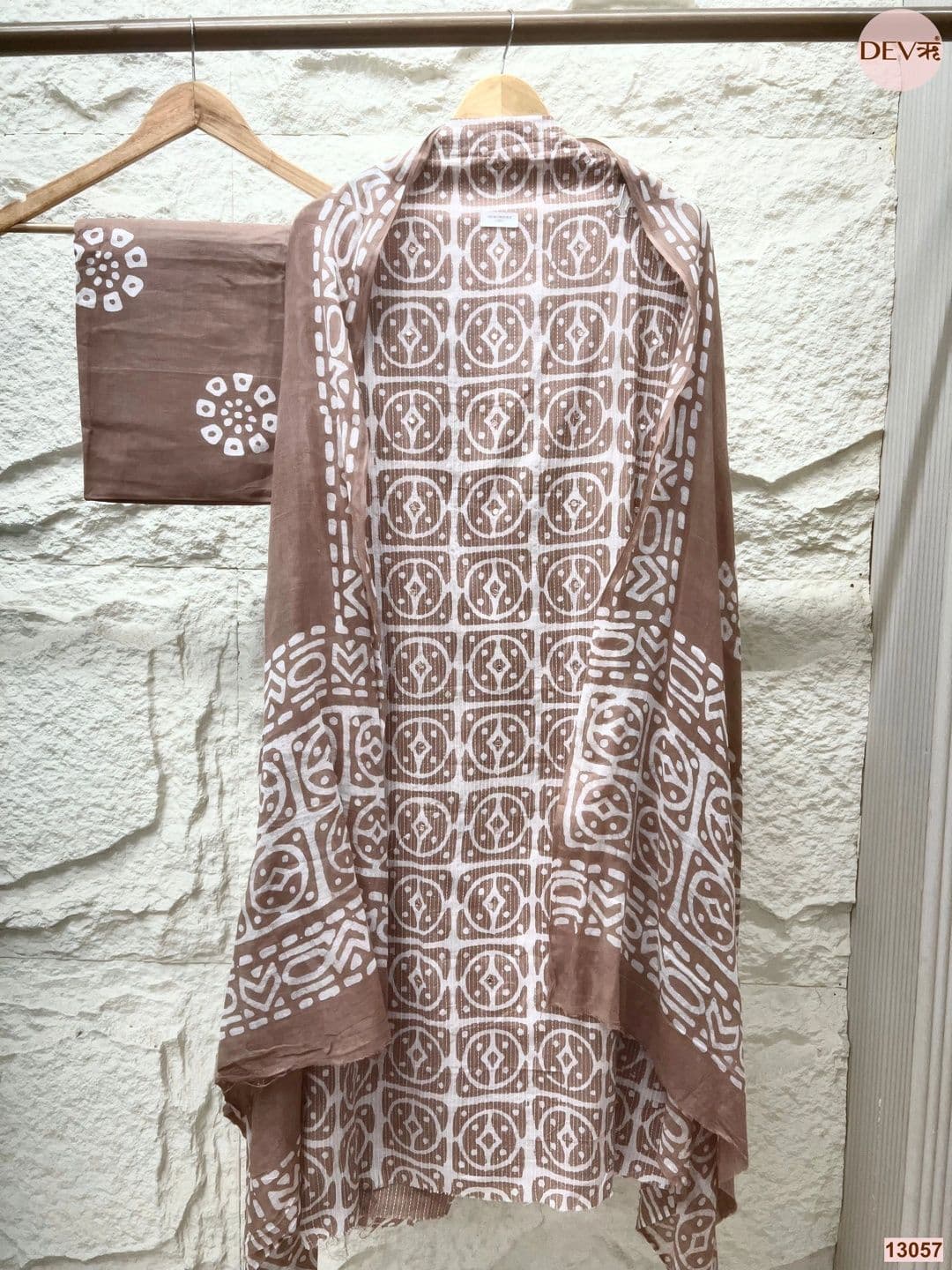 DEVRI Printed Pure Cotton Unstitched Dress Material thumbnail 2