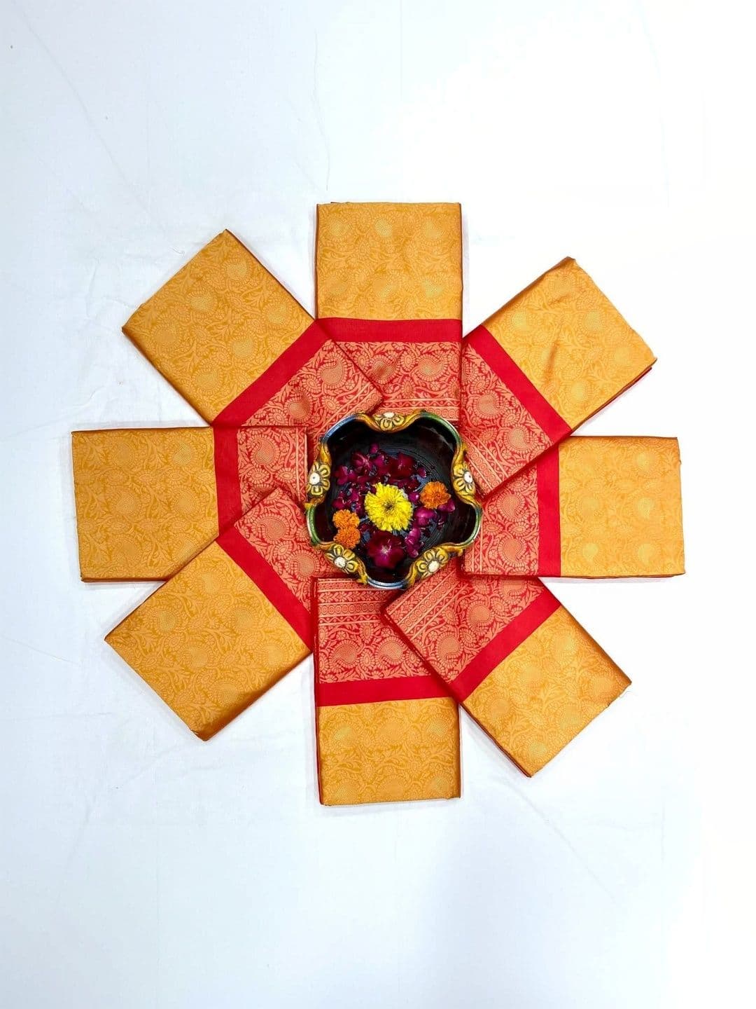 SHRIADINATH Woven Design Zari Art Silk Banarasi Saree thumbnail 5