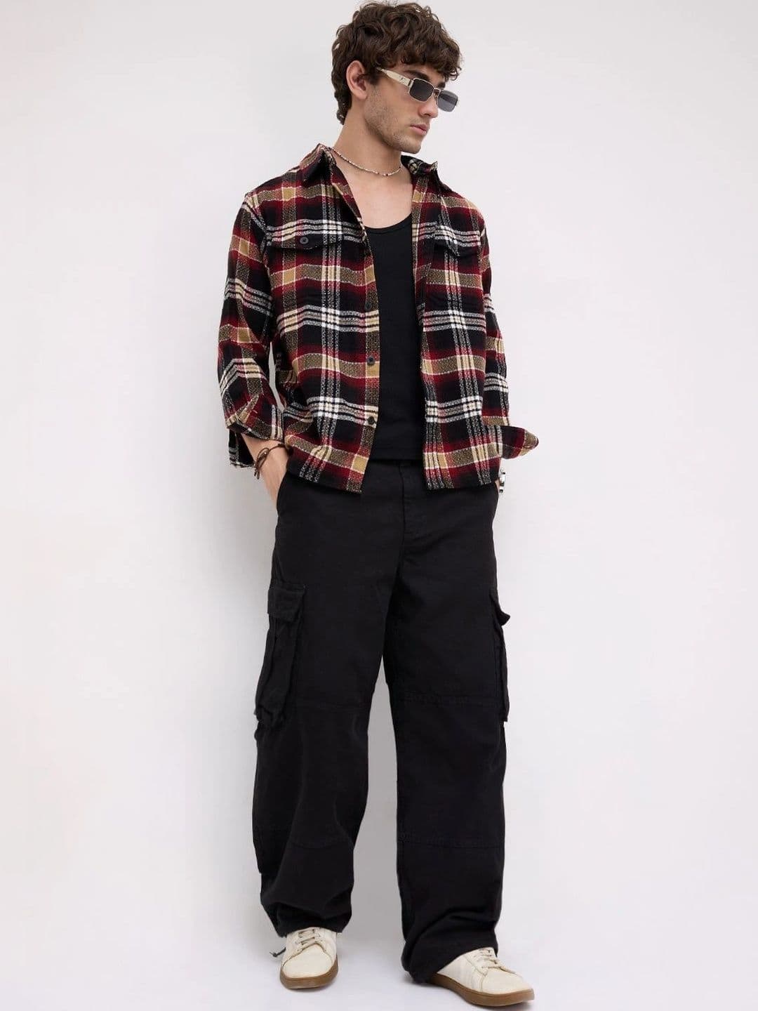 VASTRADO Men Classic Checked Casual Shirt thumbnail 4