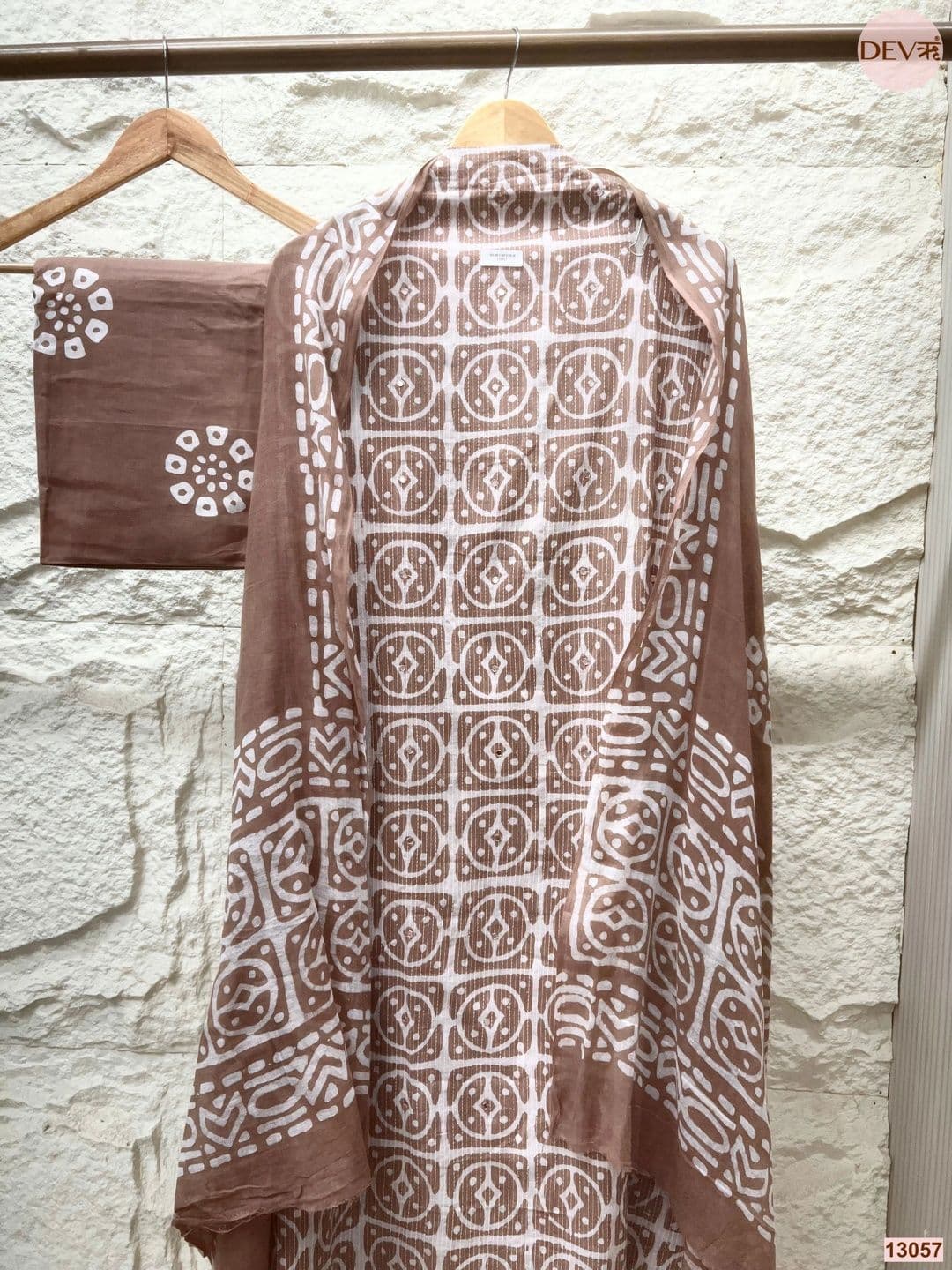 DEVRI Printed Pure Cotton Unstitched Dress Material thumbnail 4