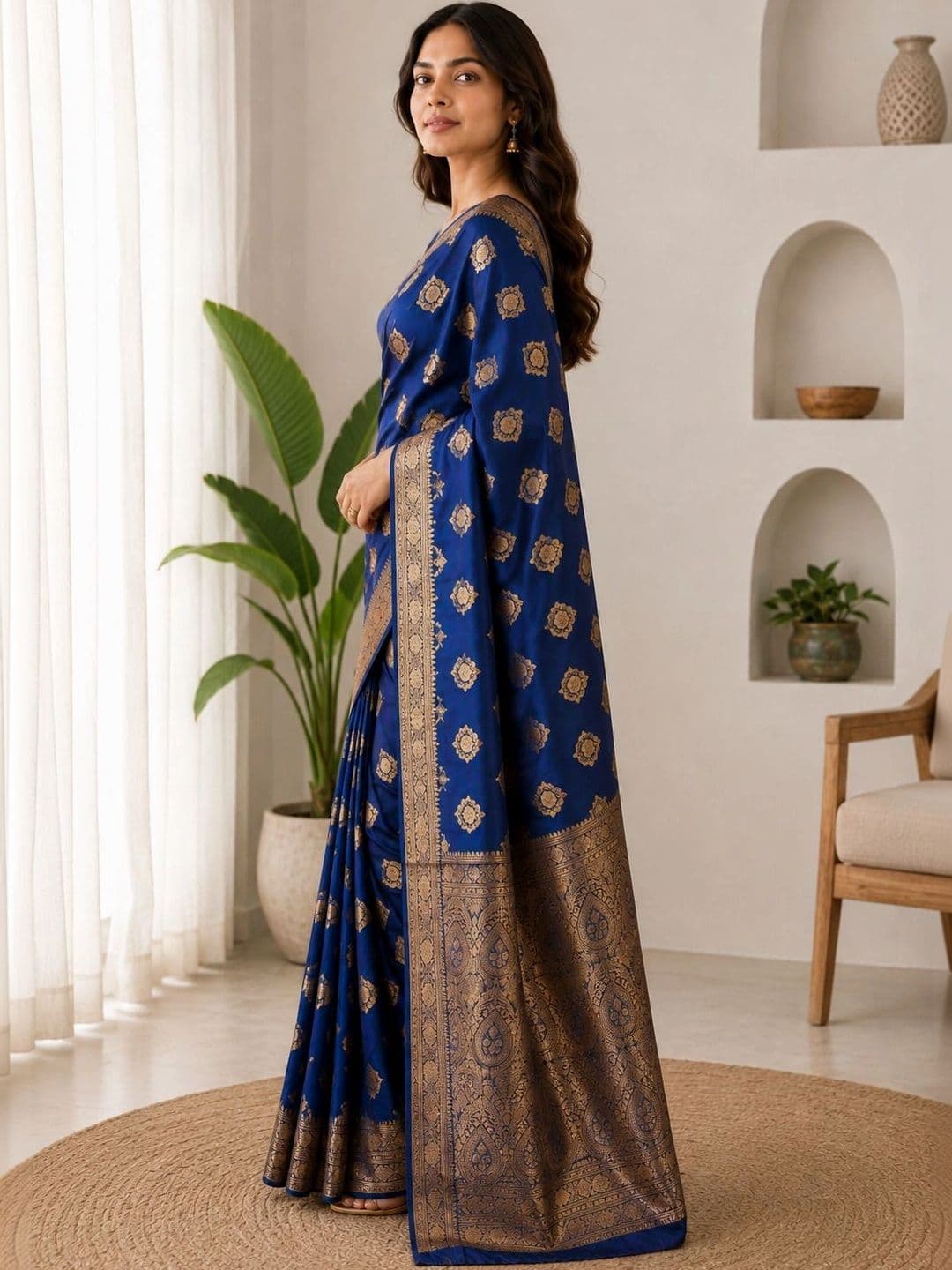 MEHARIKA Paisley Zari Art Silk Banarasi Saree thumbnail 4
