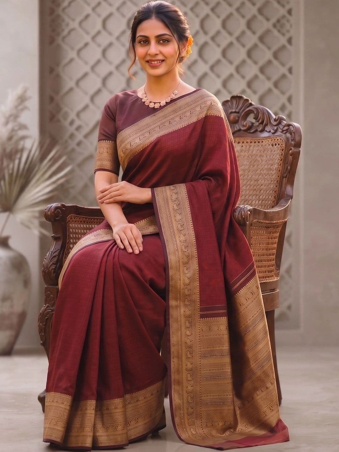 Aaishvyapparels Woven Design Zari Art Silk Banarasi Saree thumbnail 4