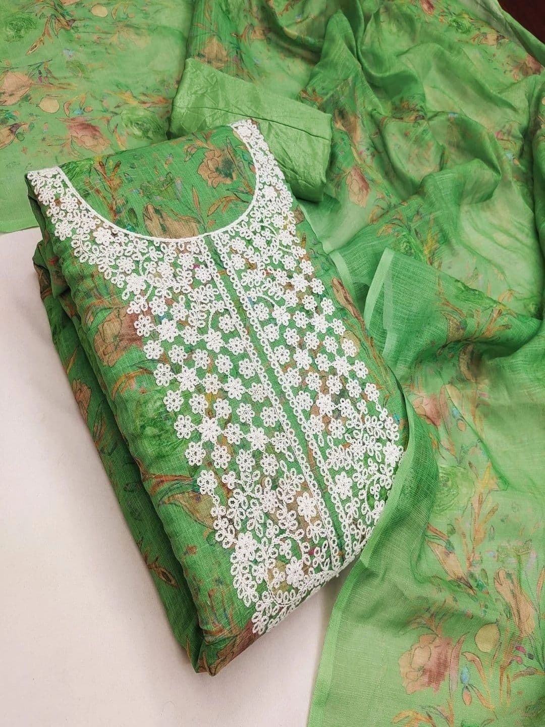 F 13 STUDIO Pure Cotton Unstitched Dress Material thumbnail 3