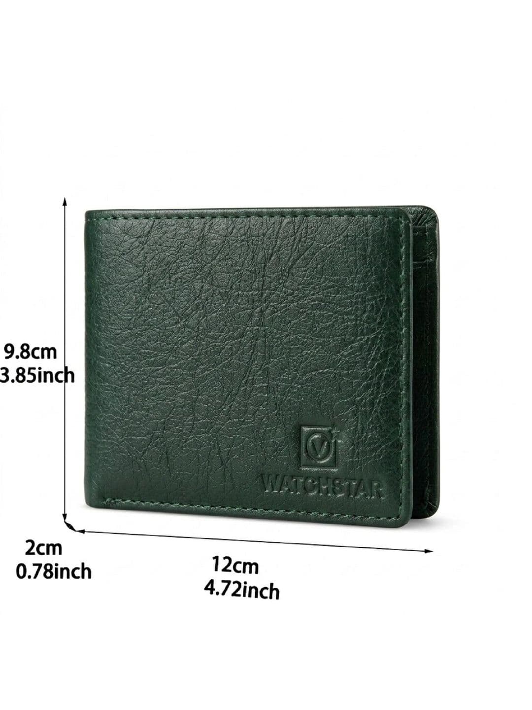 WATCHSTAR Men Textured Leather Two Fold Wallet thumbnail 2