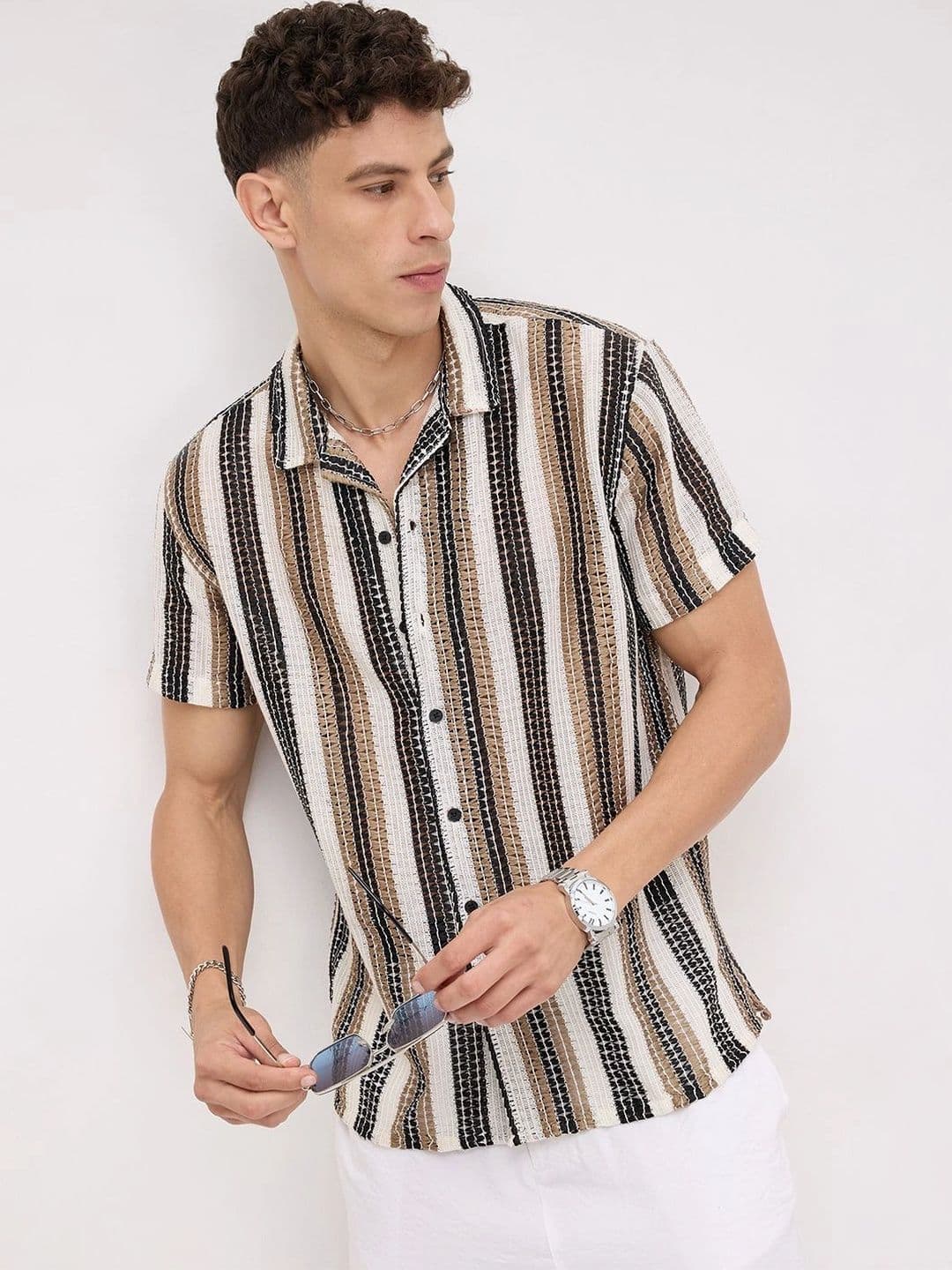 VASTRADO Men Classic Striped Casual Shirt thumbnail 6