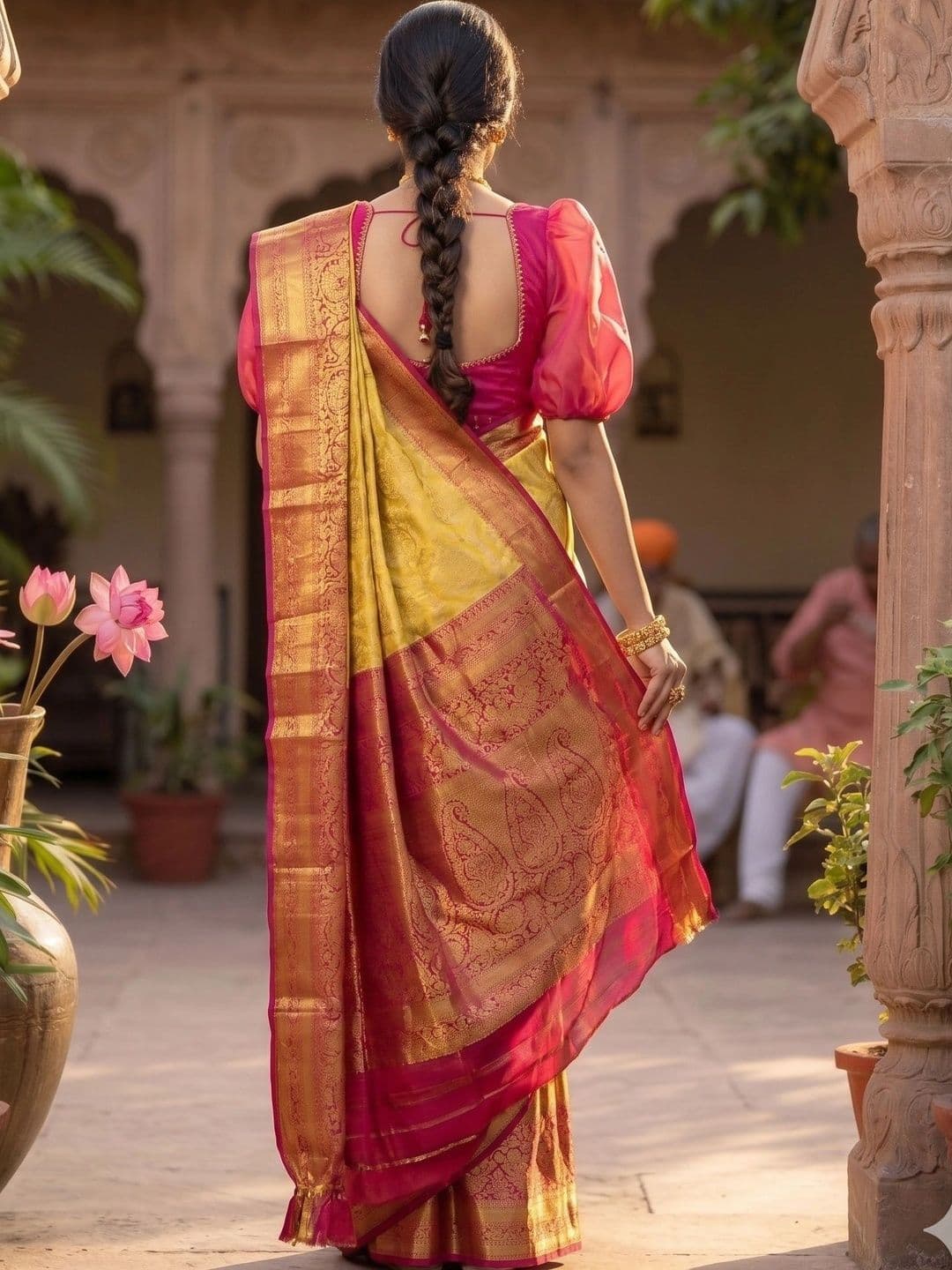 FINFOL Woven Design Zari Art Silk Banarasi Saree thumbnail 2