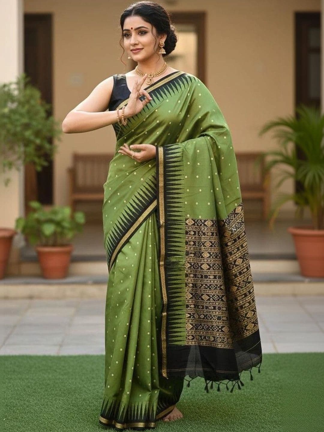Urban Silk Saree Woven Design Zari Art Silk Sambalpuri Sarees thumbnail 2