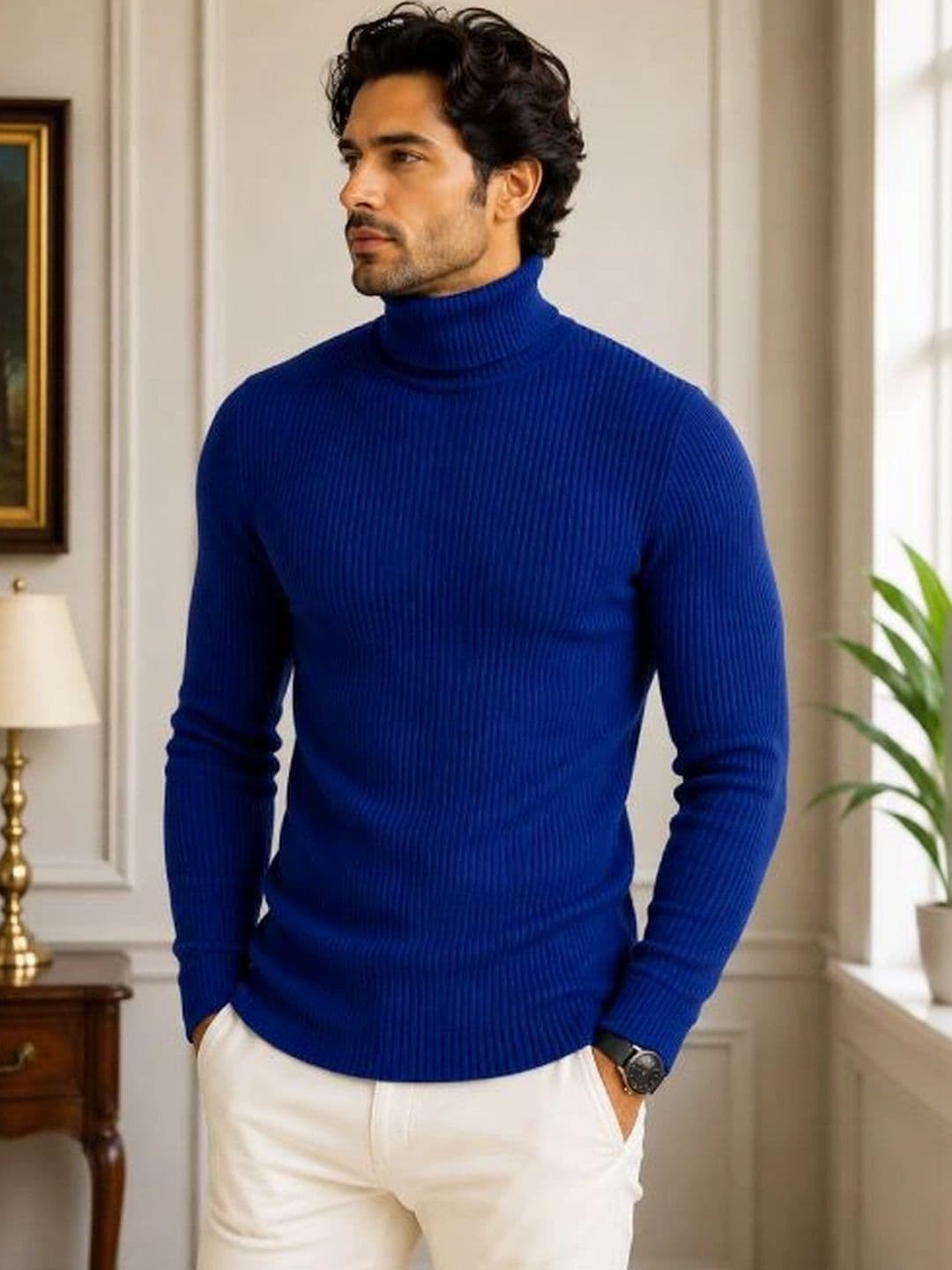 Badlook Men Ribbed Woollen Pullover thumbnail 2