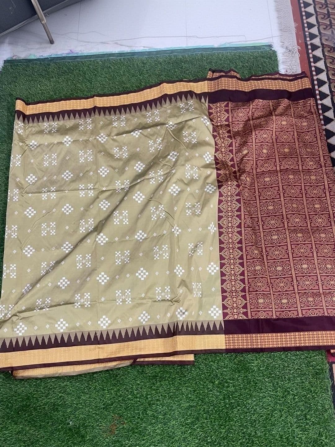 Urban Silk Saree Ethnic Motifs Woven Design Zari Art Silk Sambalpuri Sarees thumbnail 7
