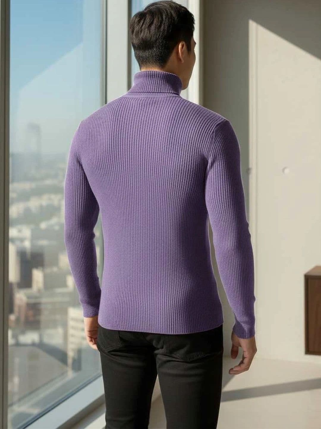 Badlook Men Ribbed Woollen Pullover thumbnail 2