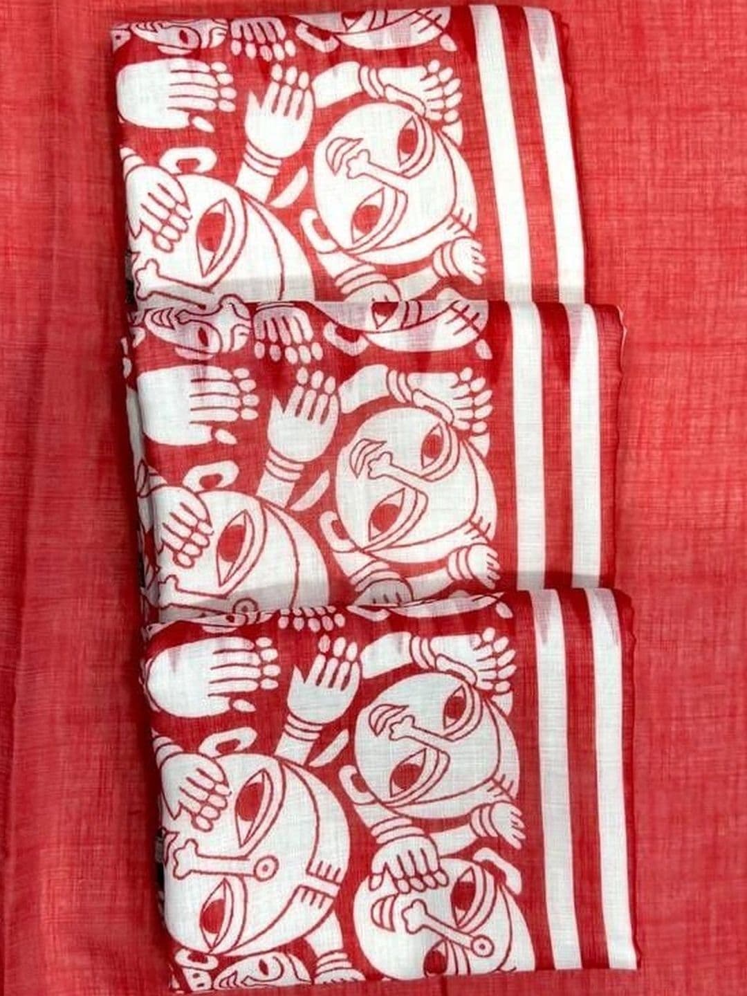 SHRIADINATH Zari Linen Blend Saree thumbnail 5