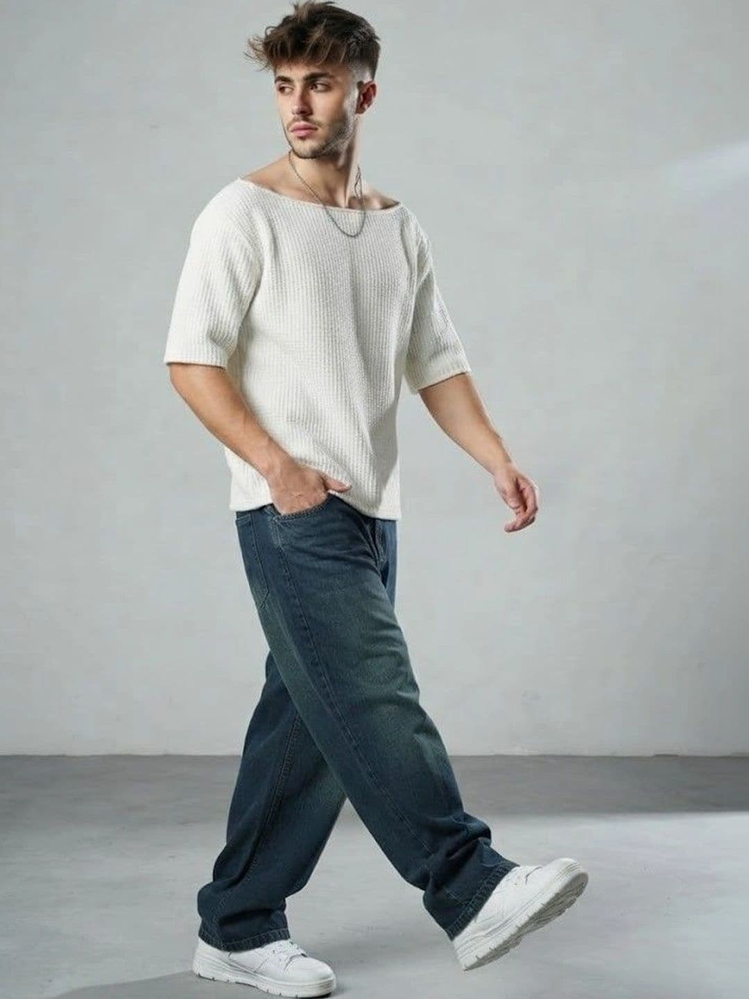 Ds Fashion Men Mid-Rise Light Fade Jeans thumbnail 3