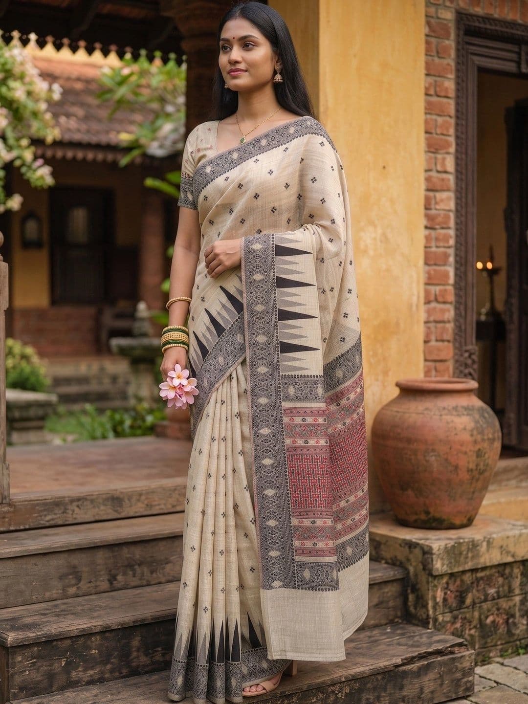 MIMOSA Zari Art Silk Banarasi Saree thumbnail 6