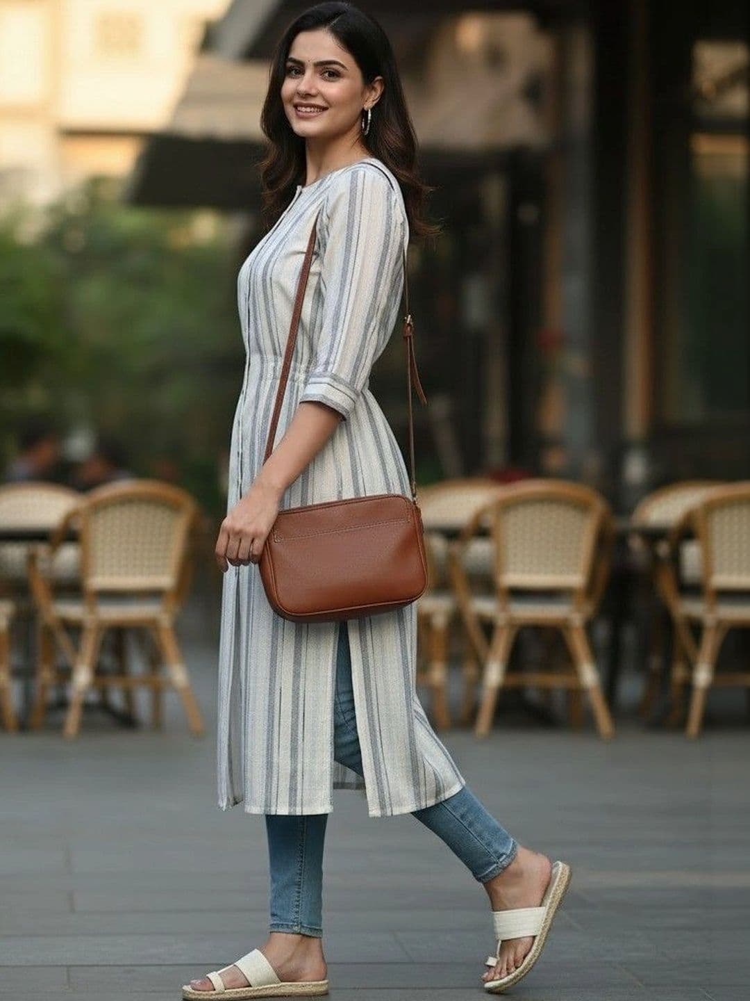 Cot'N Soft Women Striped Kurta thumbnail 2