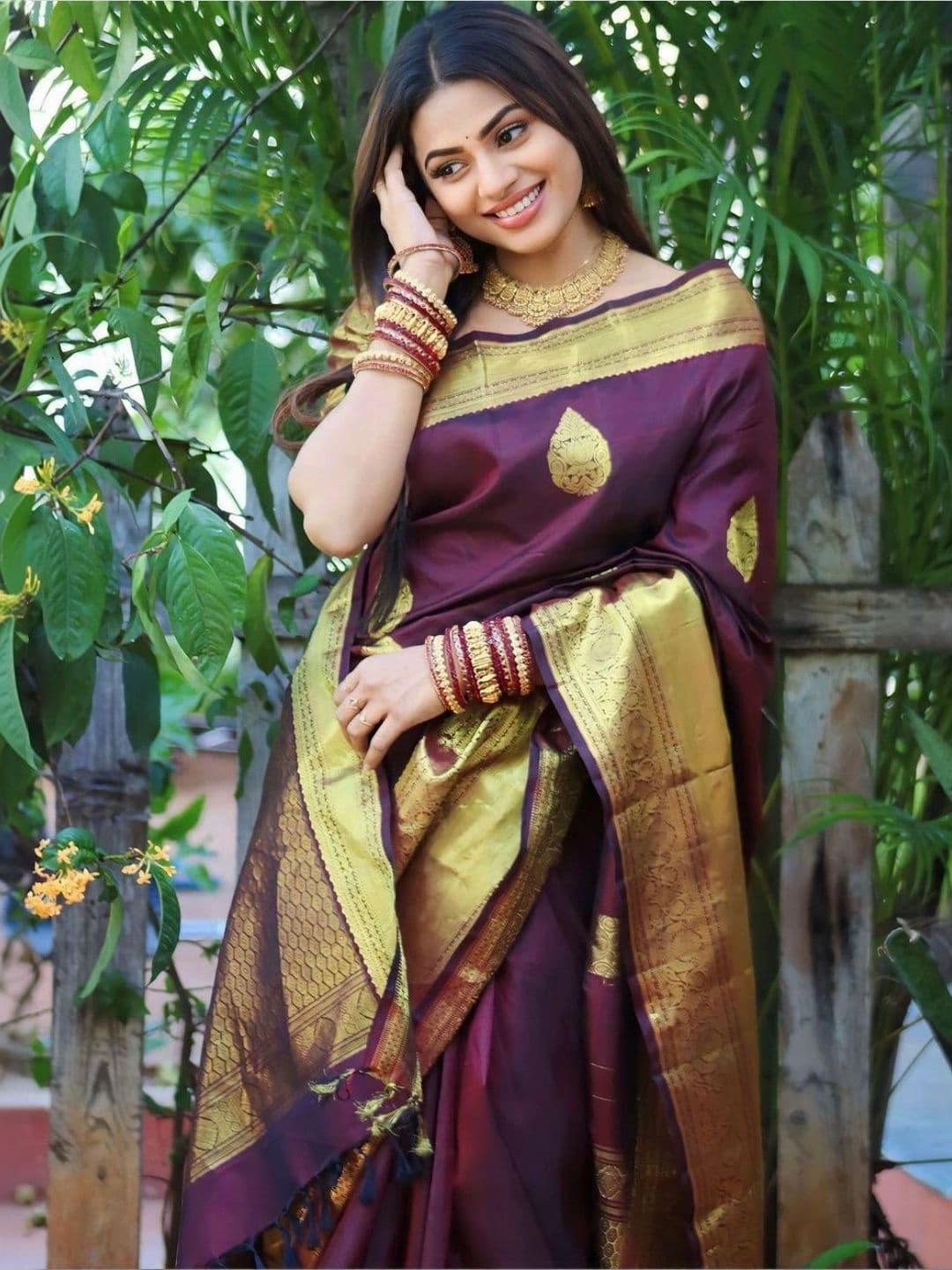 revika Woven Design Zari Art Silk Designer Kanjeevaram Saree thumbnail 6