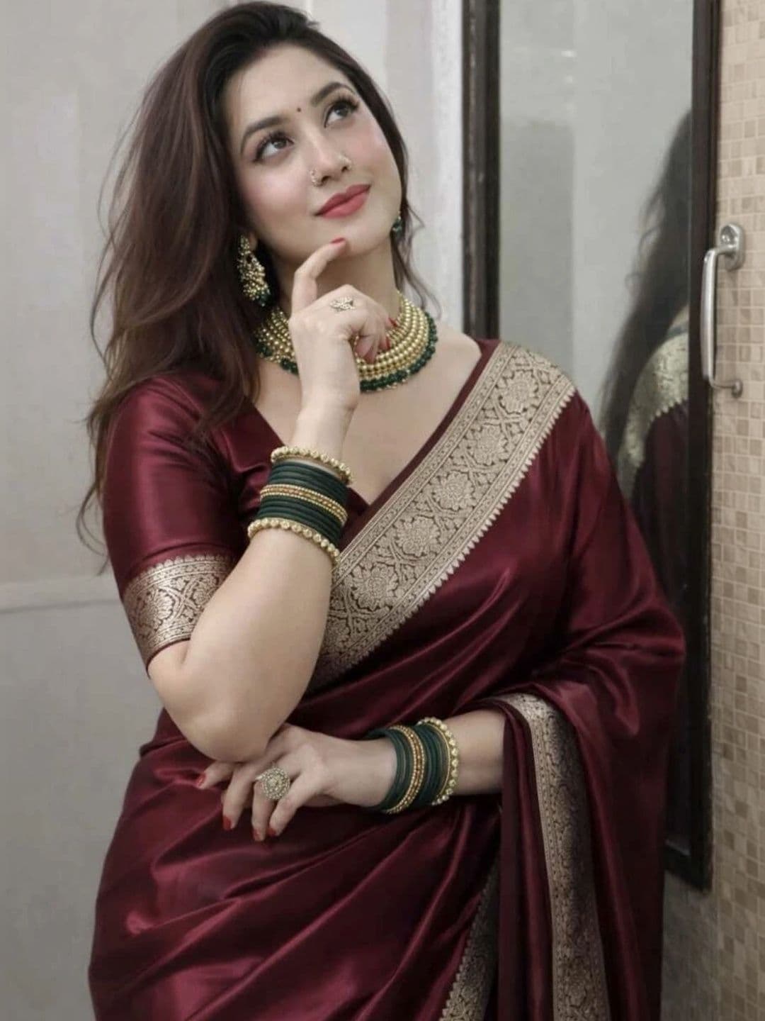 Urban Silk Saree Zari Art Silk Banarasi Sarees thumbnail 4