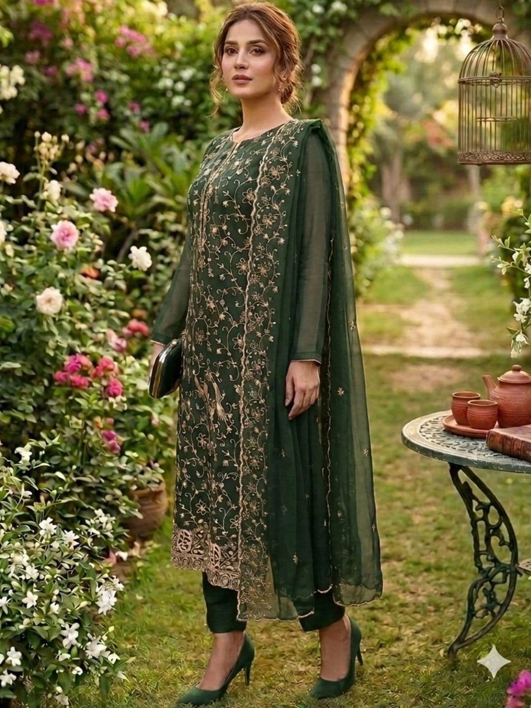 F 13 STUDIO Unstitched Dress Material - view 1