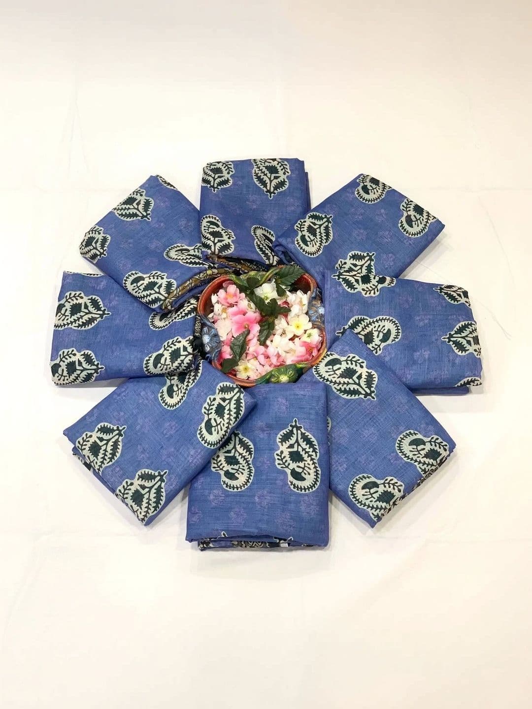SHRIADINATH Woven Design Zari Linen Blend Saree thumbnail 5