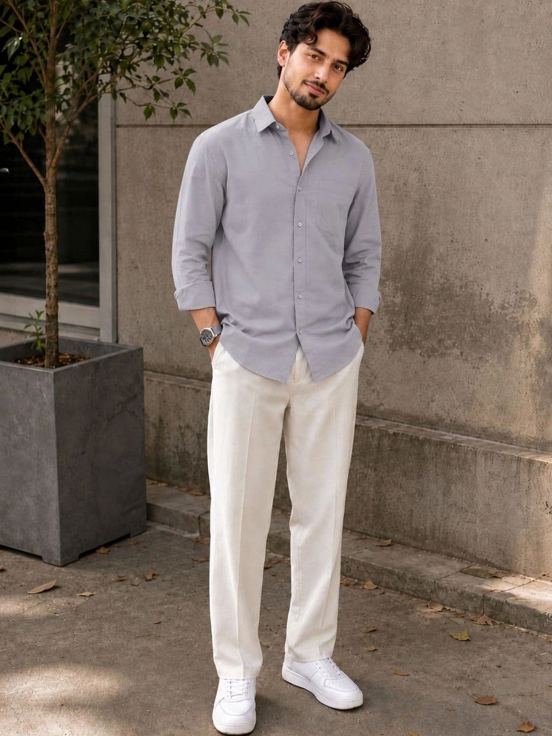 THE BIG ATTIRE Men Classic Casual Shirt - view 1