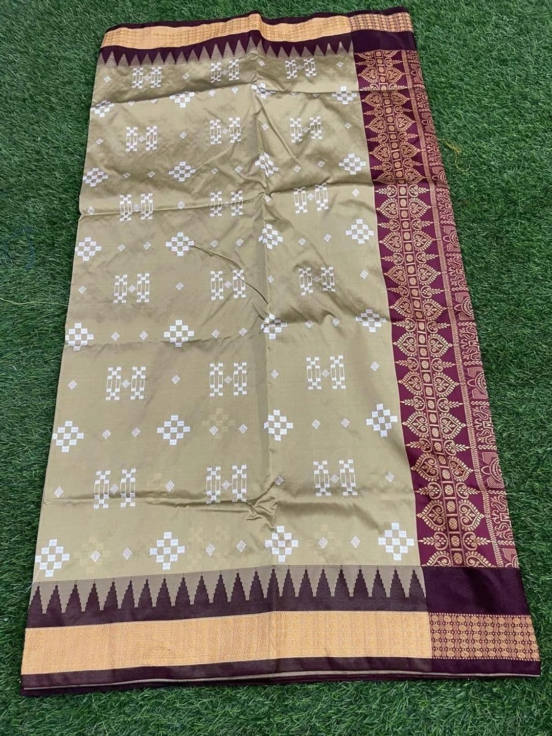 Urban Silk Saree Ethnic Motifs Woven Design Zari Art Silk Sambalpuri Sarees thumbnail 2