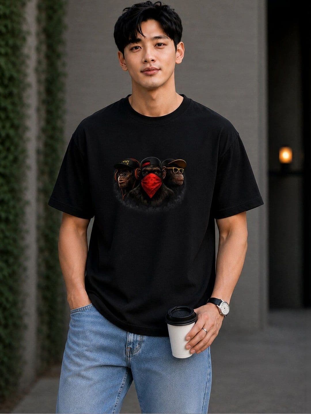 KRYONIX Men Printed Pure Cotton T-shirt - view 1