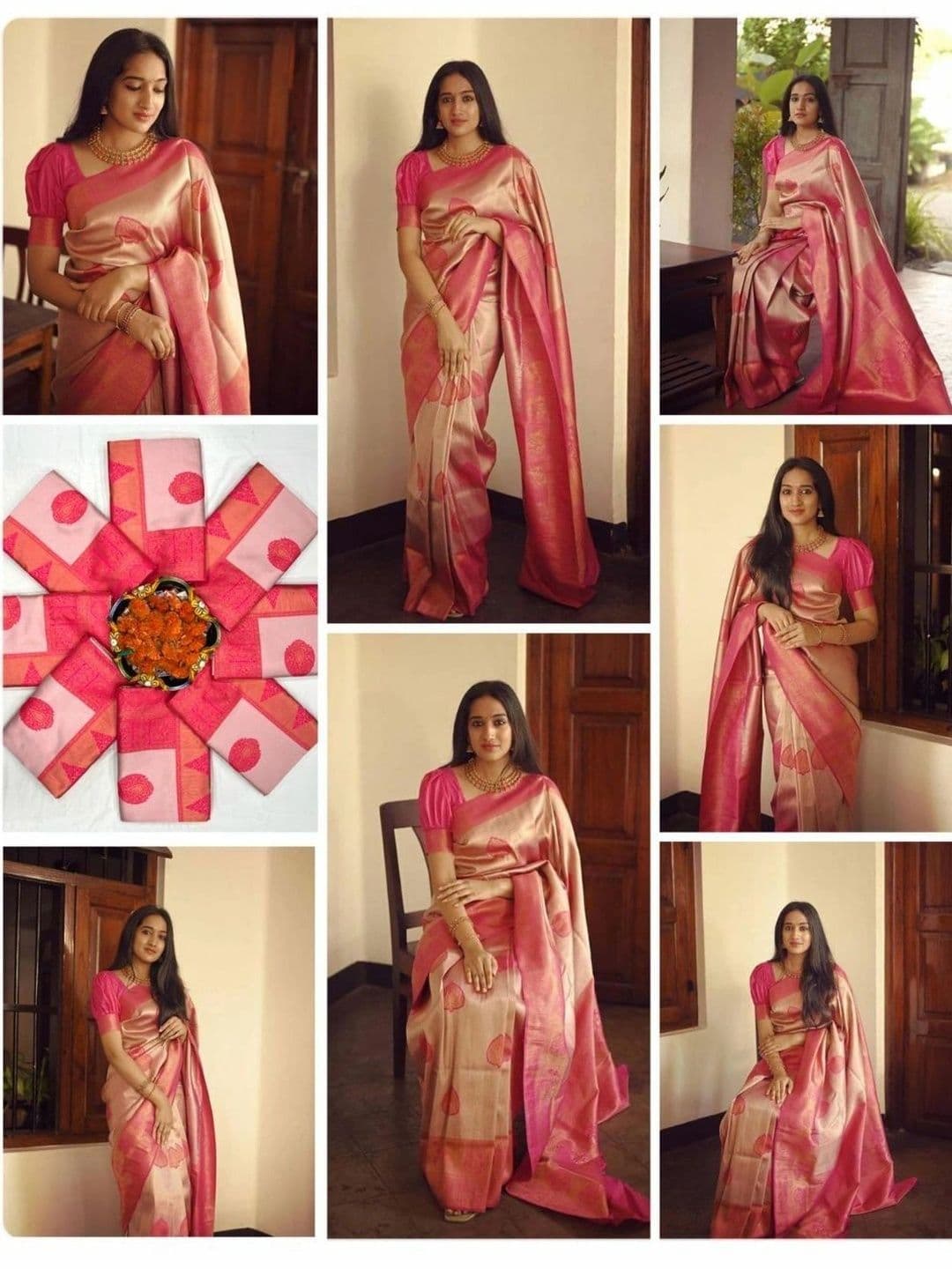 ZARA STAR Woven Design Zari Art Silk Banarasi Saree thumbnail 2