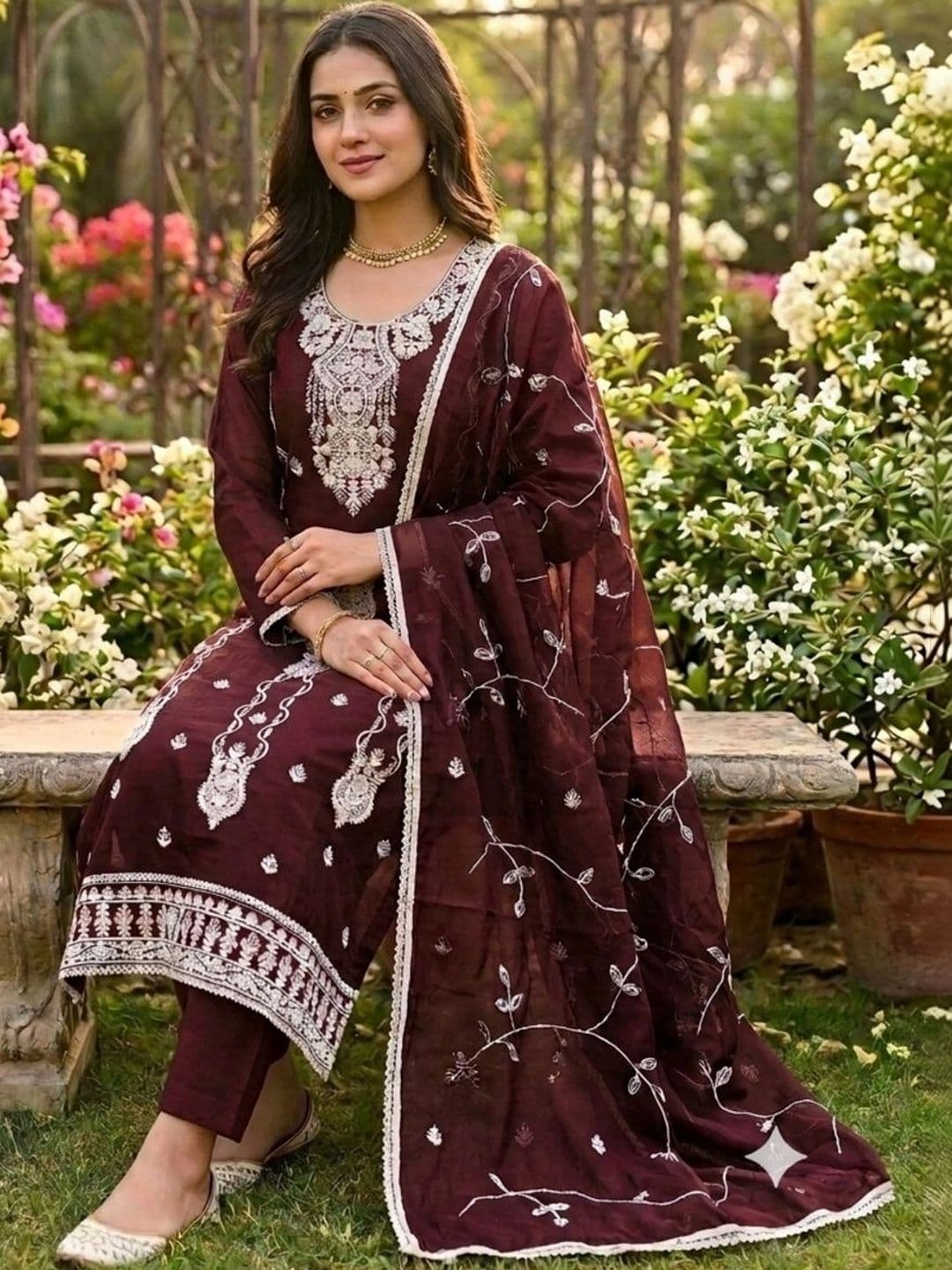 F 13 STUDIO Unstitched Dress Material - view 1