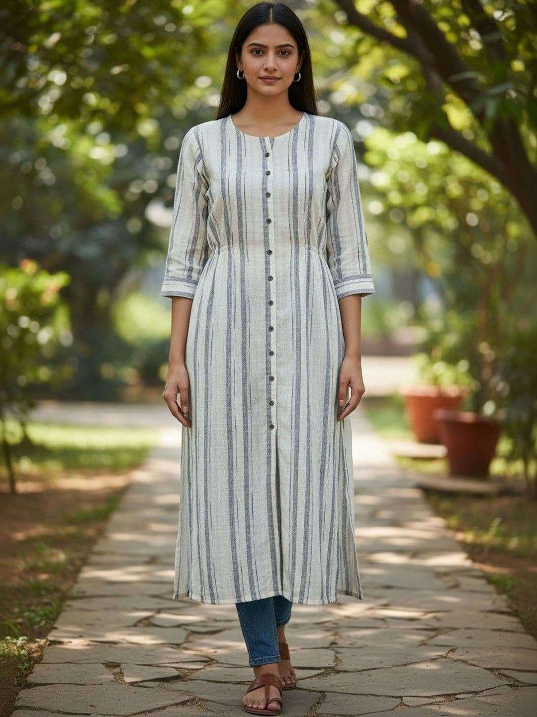 Cot'N Soft Women Striped Kurta thumbnail 4