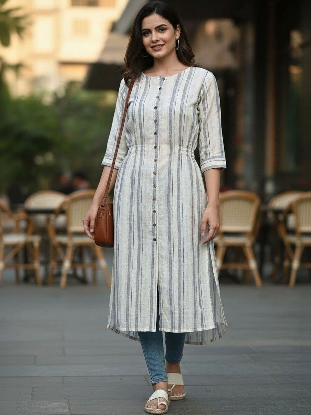 Cot'N Soft Women Striped Kurta - view 1
