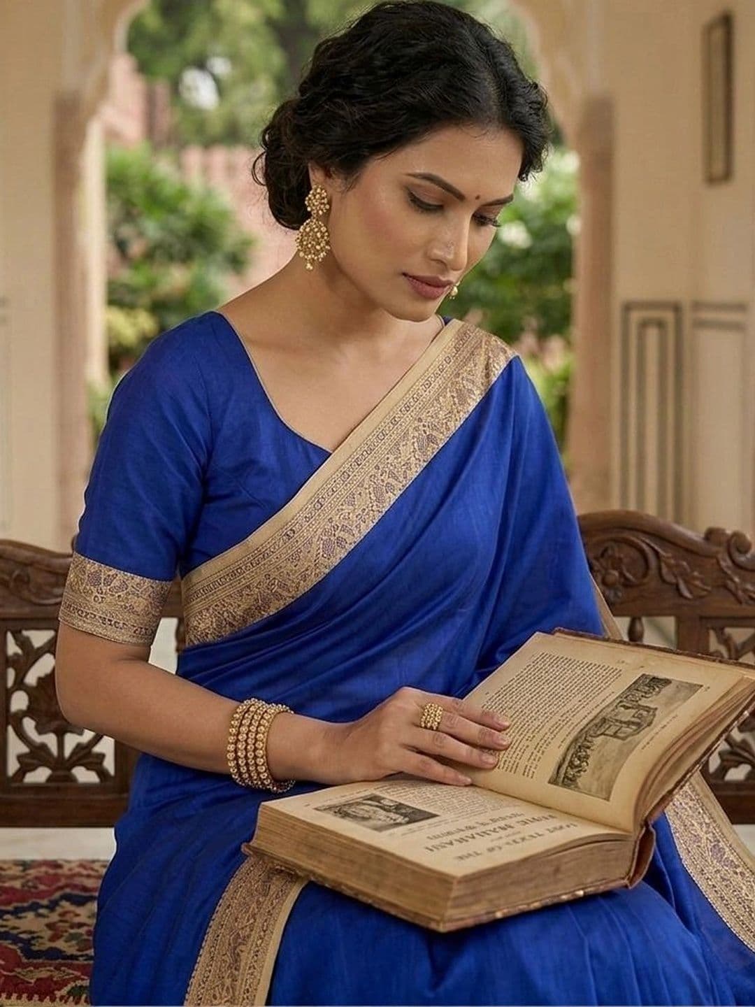 Urban Silk Saree Woven Design Zari Art Silk Banarasi Sarees thumbnail 2