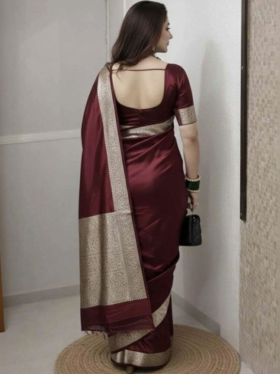 Urban Silk Saree Zari Art Silk Banarasi Sarees thumbnail 3
