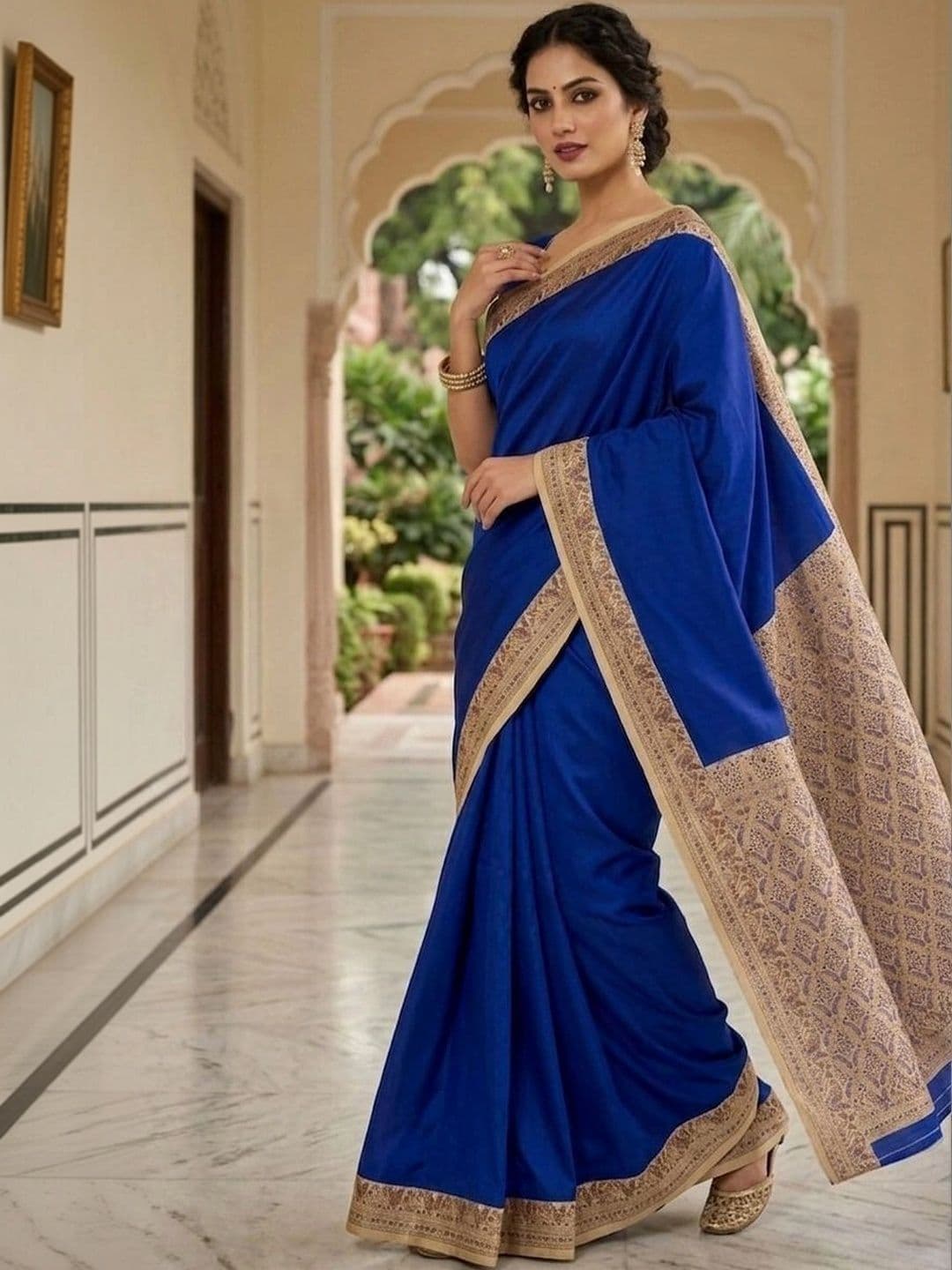 Urban Silk Saree Woven Design Zari Art Silk Banarasi Sarees thumbnail 5