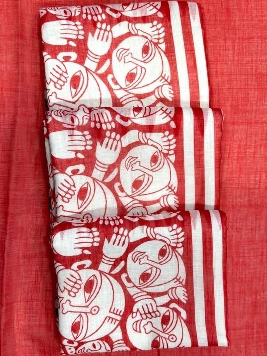 AmiFashion Zari Linen Blend Saree thumbnail 4