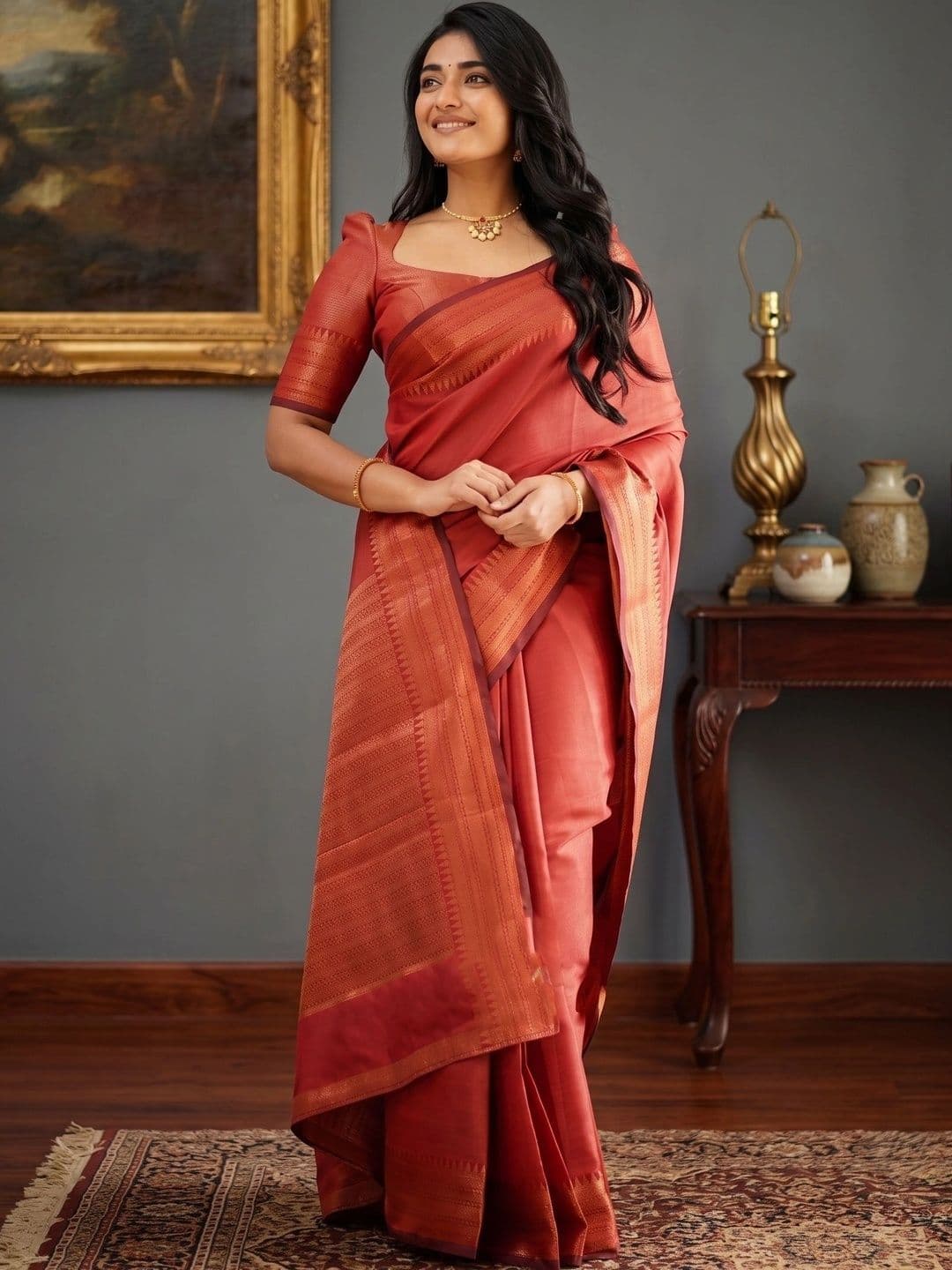 YASHASVI FASHION Woven Design Zari Art Silk Banarasi Saree - view 1