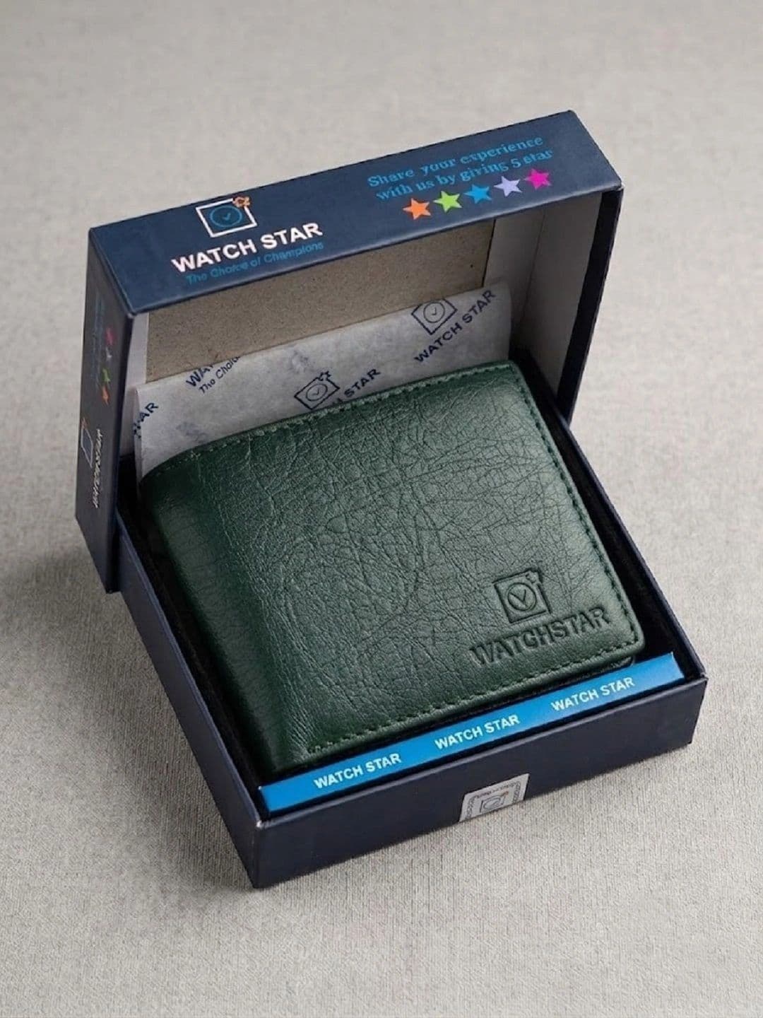 WATCHSTAR Men Textured Leather Two Fold Wallet thumbnail 5