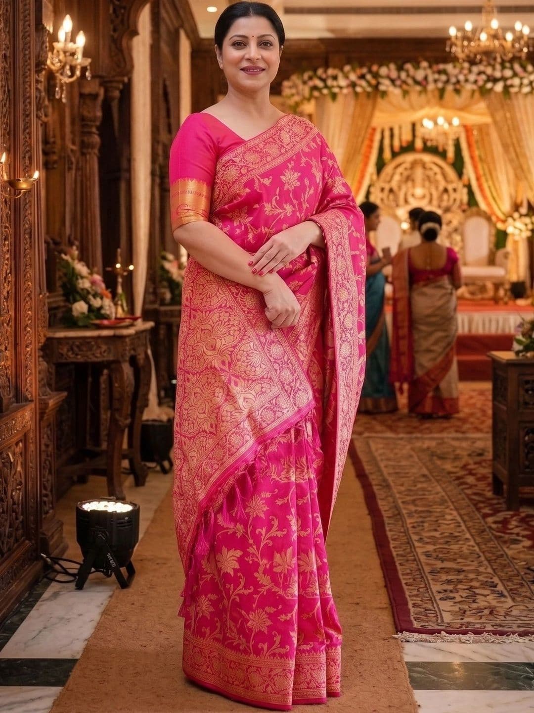 SHRIADINATH Women Woven Design Zari Art Silk Banarasi Saree - view 1