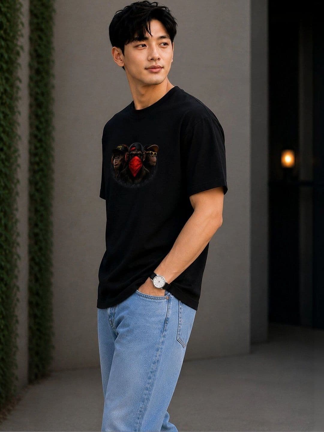 KRYONIX Men Printed Pure Cotton T-shirt thumbnail 4