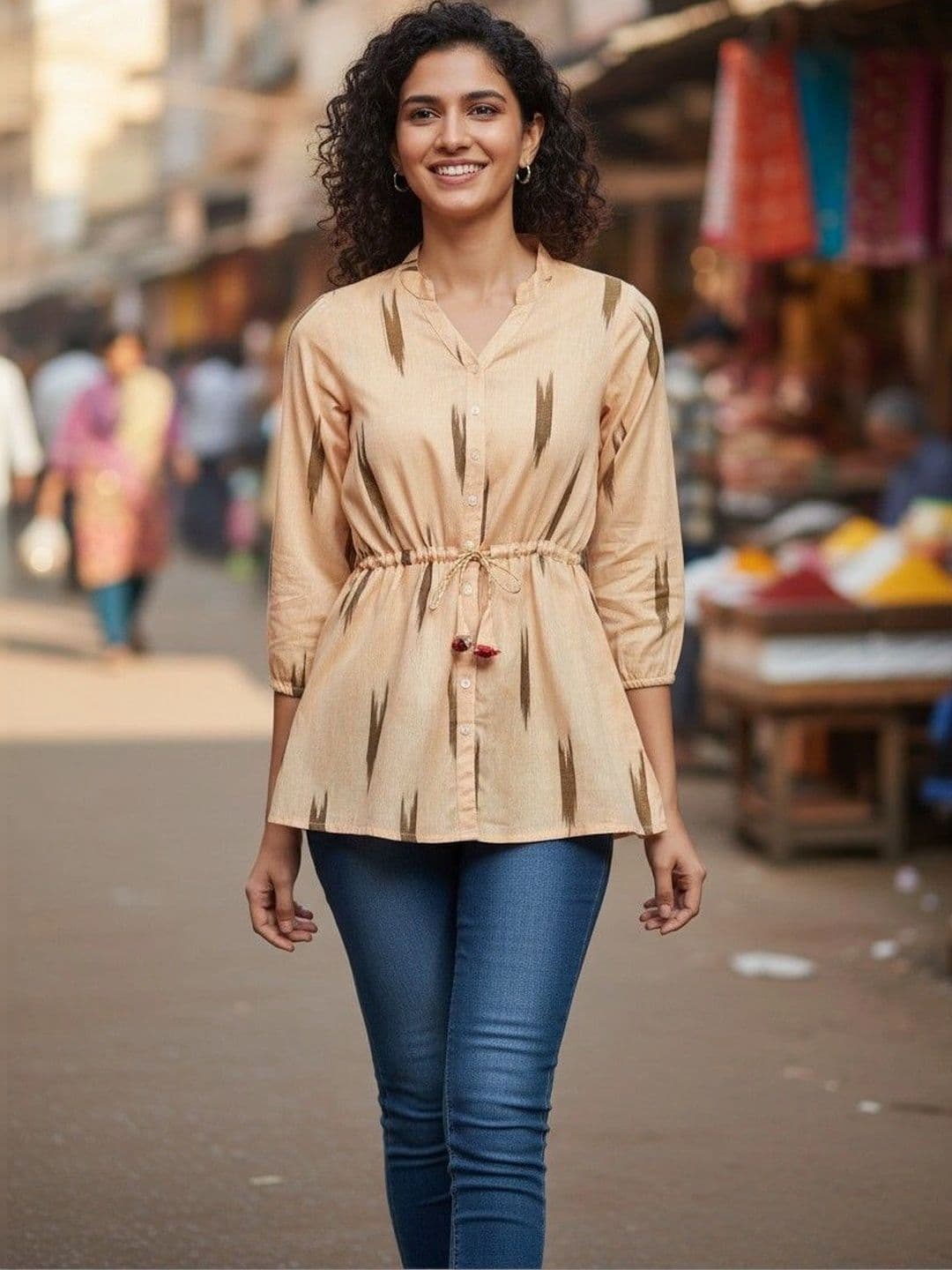 Cot'N Soft Women Printed Handloom Kurta - view 1