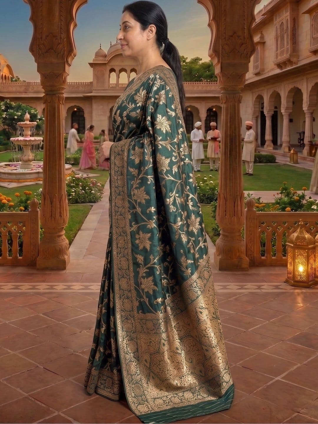 Vidula Fashion Woven Design Zari Art Silk Banarasi Saree thumbnail 6
