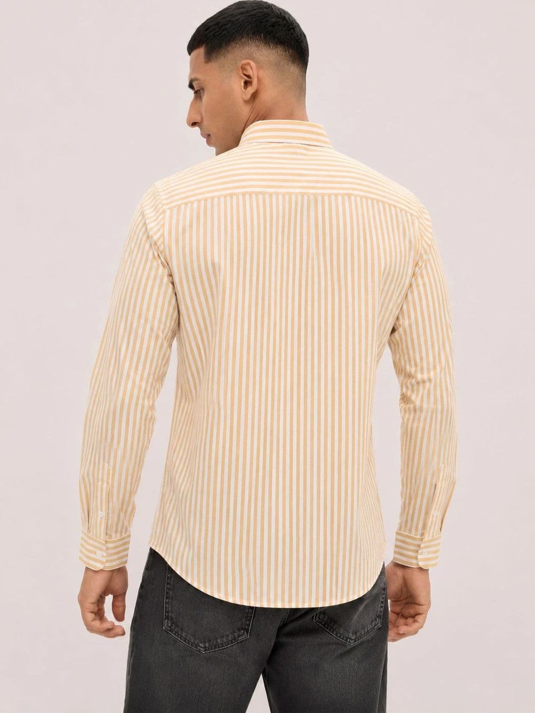 R.Code by The Roadster Life Co. Men Standard Striped Casual Shirt thumbnail 7