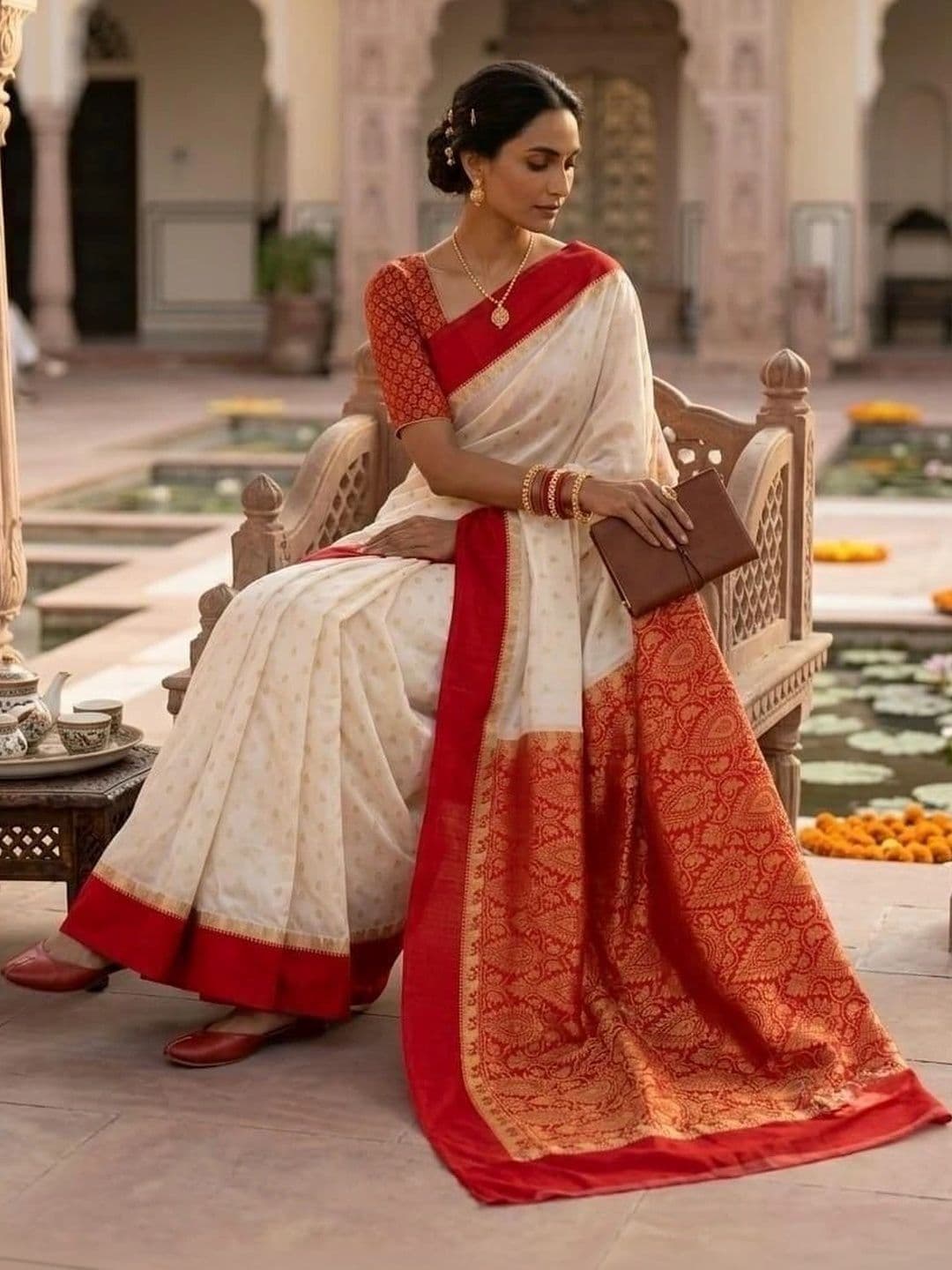 Urban Silk Saree Woven Design Zari Art Silk Sarees thumbnail 4