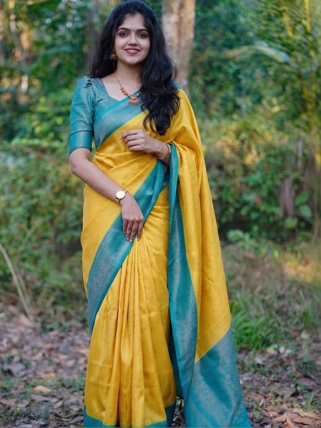 GMK Fashions Woven Design Zari Art Silk Banarasi Saree - view 1