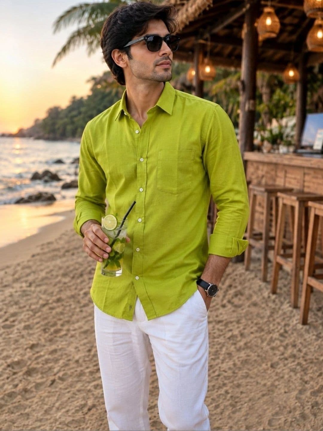 KLYZEE Men Classic Casual Shirt - view 1