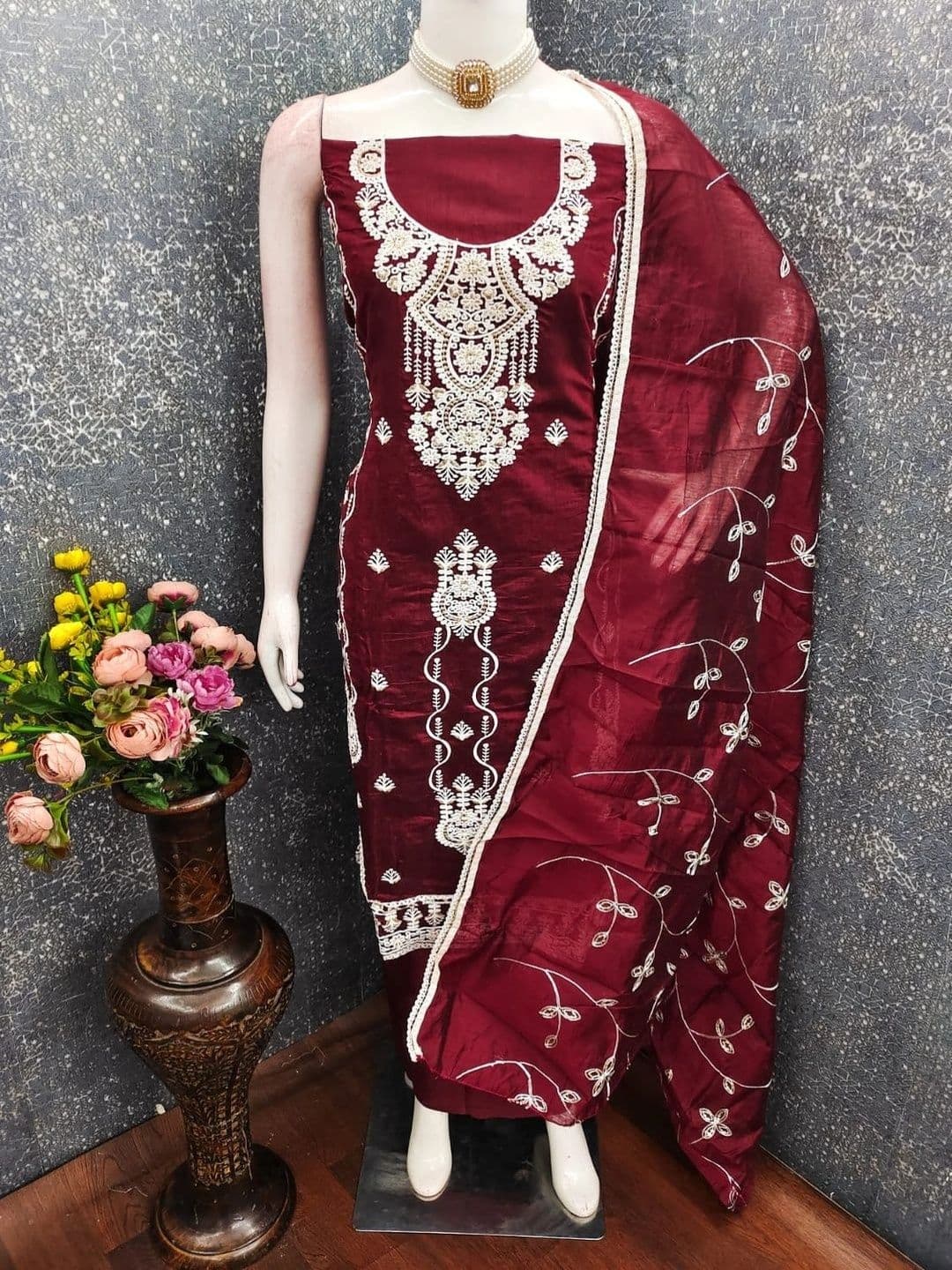 F 13 STUDIO Unstitched Dress Material thumbnail 6